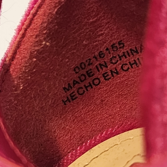 FOREVER 21 Faux Fur Pink Velvet Strappy Heels Pom Pom size 7 - Picture 10 of 13